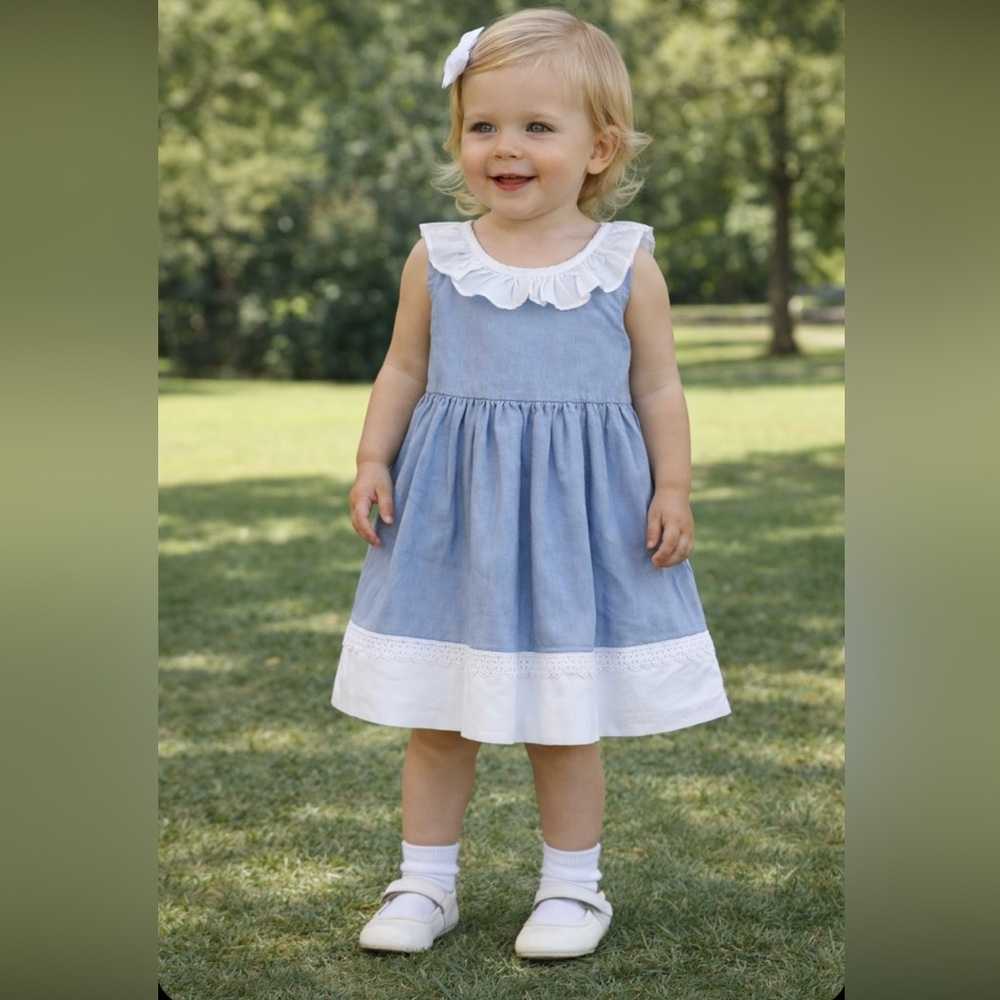 Sweet Baby Ruffles Eyelet Adorable Enchanted Cotton Charming Dress
